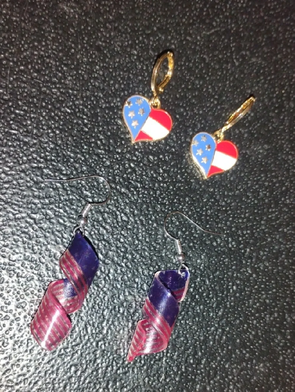 2 Pair Of Patriotic Earrings